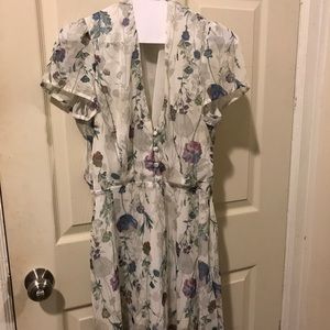 Urban Outfitters Oh My Love Floral Mini Tea Dress